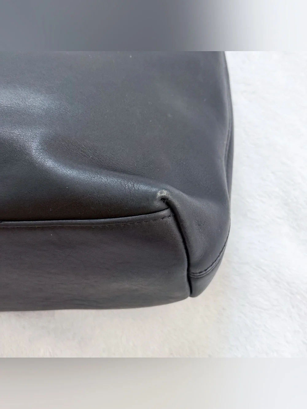 Vintage Coach 9058 Legacy Leather Black Hobo Shoulder Bag USA Black & Silver GUC - Picture 8 of 14